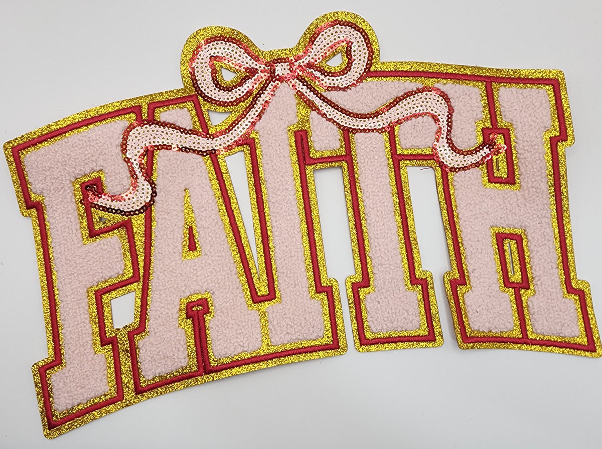 FAITH chenille patch