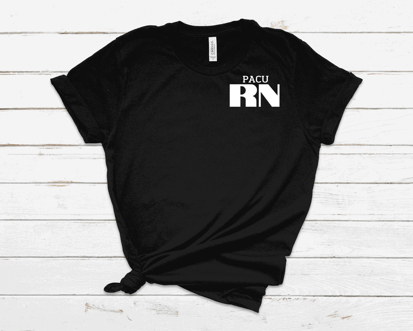 PACU RN pocket logo tee
