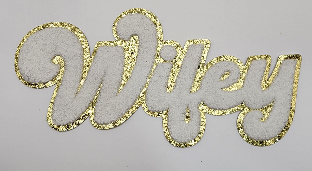 Wifey chenille patch