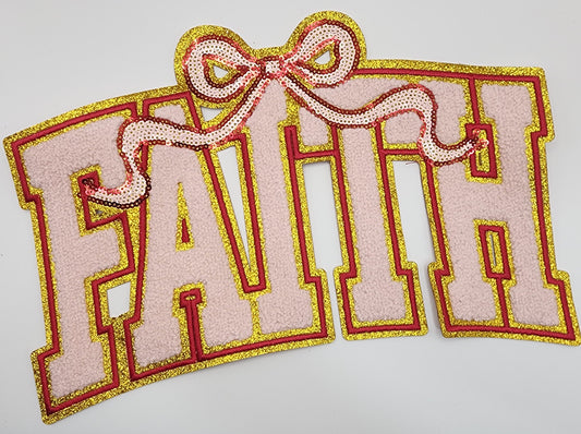 FAITH chenille patch