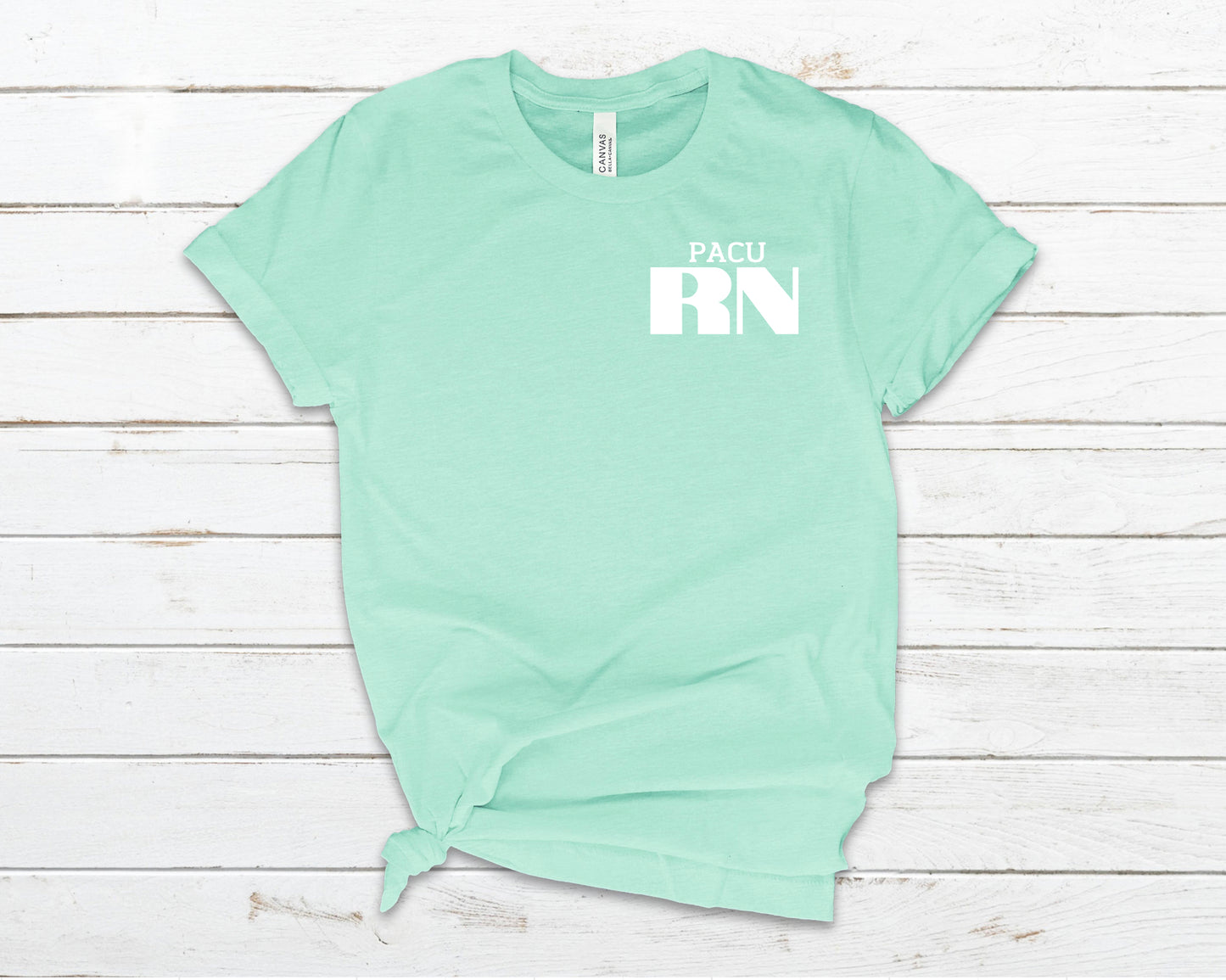 PACU RN pocket logo tee