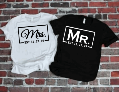 Matching Mr. deals ans Mrs Tee (Set of 2 Shirts)