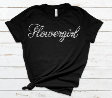 Flower Girl Rhinestone Tee